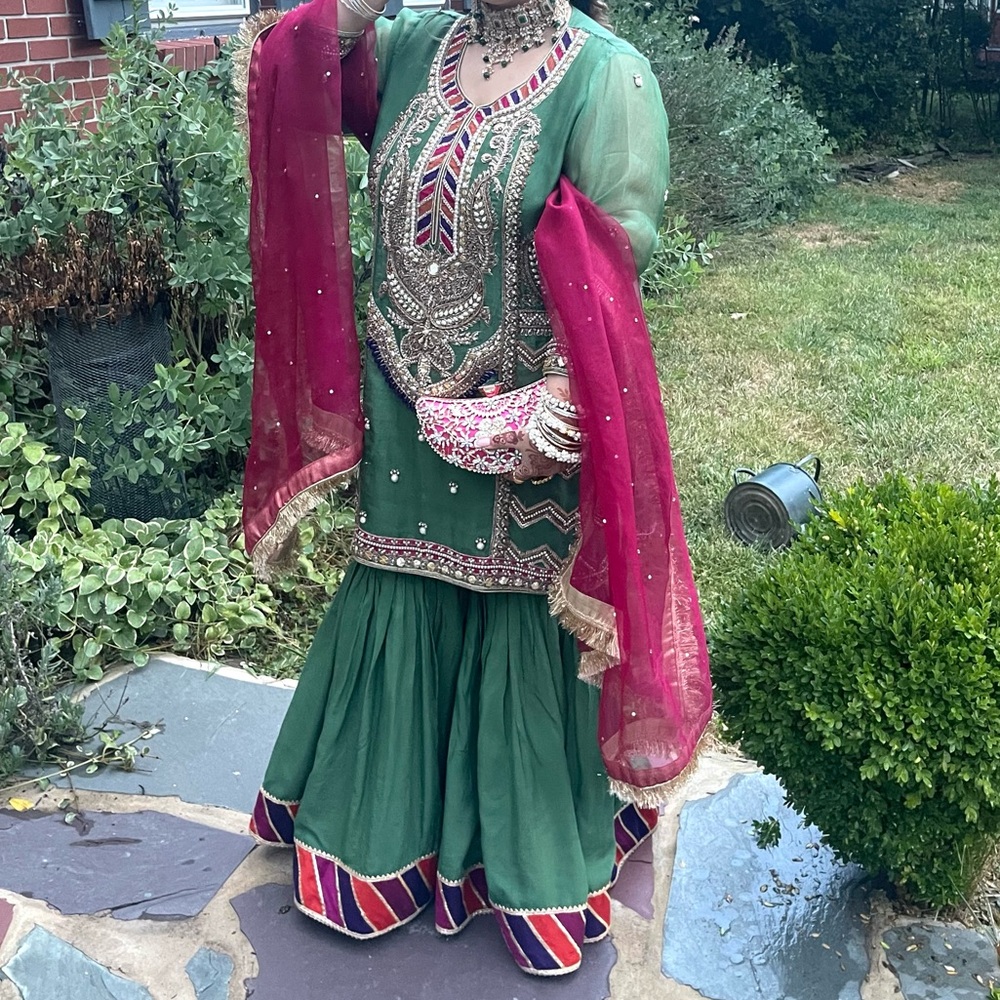 Pakistani Mendhi Gharara